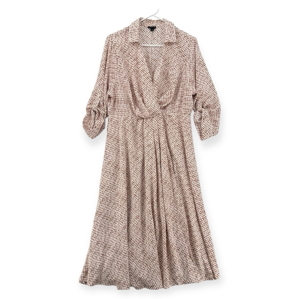 torrid Beige and Brown Printed Midi Dress